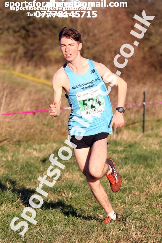Mens under-20s North Eastern Cross Country, 2018 Northern Cross Country Champs., Wrekenton, Gateshead. Photo:  David T. Hewitson/Sports for All Pics